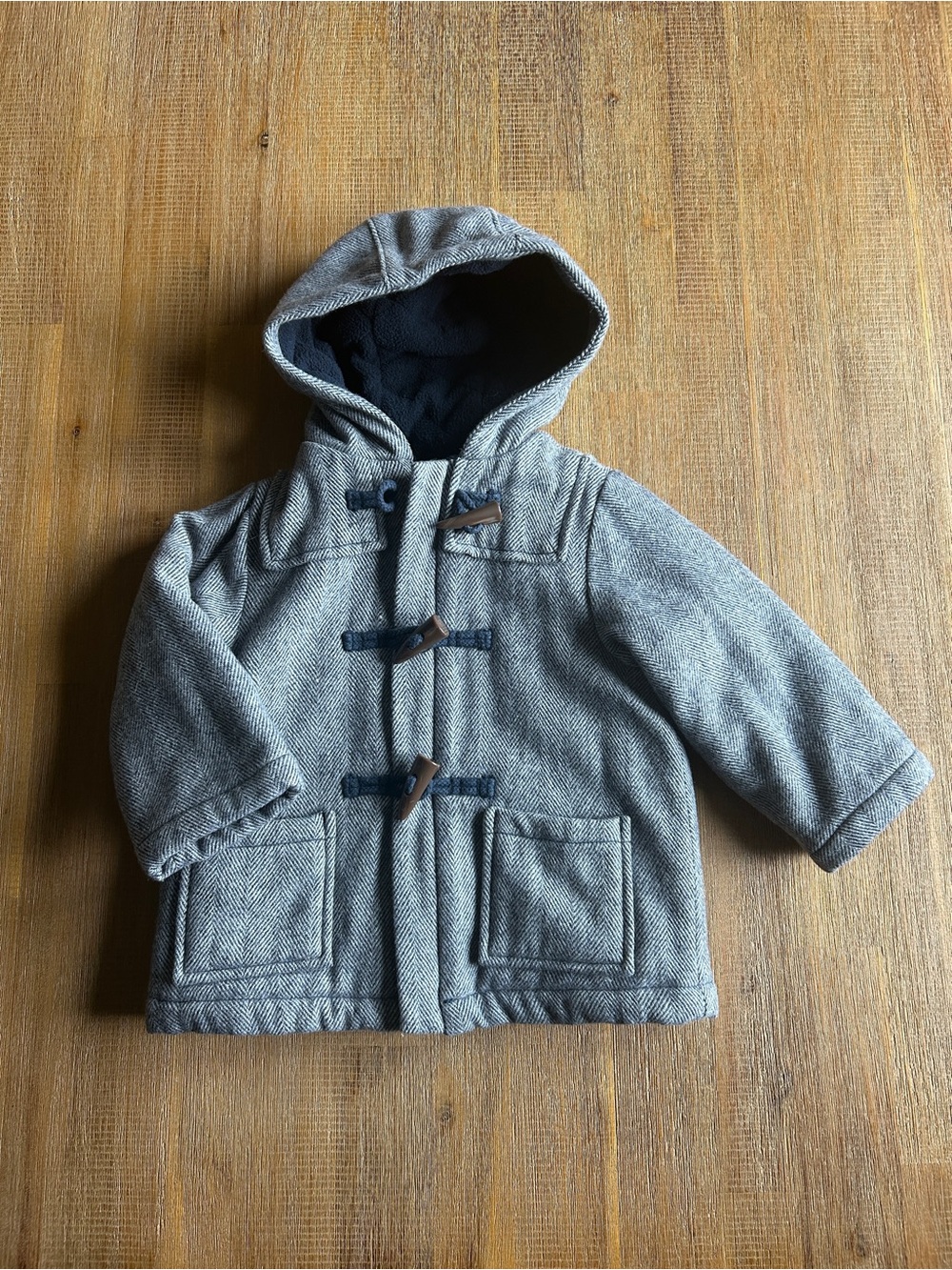 Baby Gap Herringbone Wool Toggle Coat, 18-24M, EUC - Picture 8 of 11